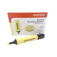 PENMARK FOSFORLU KALEM PASTEL LİMONİ 10 LU HS-505 11 1