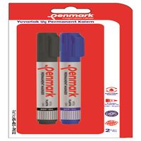 PENMARK PERMANENT MARKÖR HS 405 PK 02 YUVARLAK UÇ 2 Lİ 1