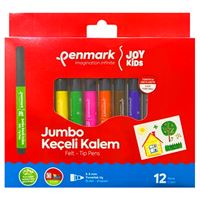 PENMARK KEÇELİ KALEM JUMBO 12 RENK HS-706-12 1