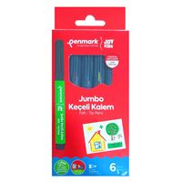 PENMARK KEÇELİ KALEM JUMBO 6 RENK YIKANABİLİR HS-706-6 1