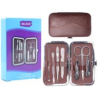 MÜJGAN MANİKÜR TIRNAK SETİ MJGN-124 DERİ ÇANTALI 7 PARÇA 1