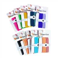 BAM LASTİK SAÇ TOKASI 1584 ÖRME PASTEL RENK 10 LU 20 PK 1
