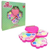 MY LİTTLE BABY 05 006 MAKYAJ SETİ ÇİLEK KUTULU PEMBE ÜÇLÜ 3+ 1
