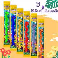 CRETA PLAY DOUGH OYUN HAMURU 25 CM 100 GR 6 RENK 24 LÜ 30000010 2