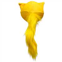 2C SQUİSH DELİGHT KÖPÜK OYUNCAK KUYRUKLU KEDİ SARI 13 CM 6 LI 3