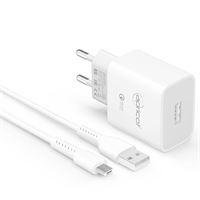 APRİCOT ŞARJ ADAPTÖRÜ APC-U310M MİCRO USB KABLOLU BEYAZ 3.4A 1