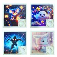 SLİDE PUZZLE ALT-3050 KAYDIRMALI PUZZLE KÜÇÜK 3X3 KUTULU 36 LI 3+ 2