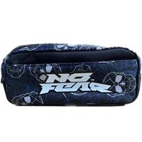 NO FEAR KALEM ÇANTASI 03515 SİYAH KURU KAFA ÇİFT BÖLMELİ 1