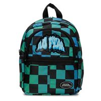 NO FEAR OKUL ÇANTASI 03579 MAVİ YEŞİL DAMALI ÜÇ BÖLMELİ 1