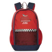 NO FEAR OKUL ÇANTASI 03617 KIRMIZI DAMA ŞERİTLİ ÜÇ BÖLMELİ 3