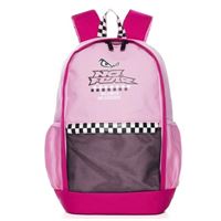 NO FEAR OKUL ÇANTASI 03619 PEMBE DAMA ŞERİTLİ ÜÇ BÖLMELİ 4