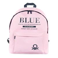 UNİTED COLORS OF BENETTON OKUL ÇANTASI 03801 PEMBE ÇİFT BÖLMELİ 5