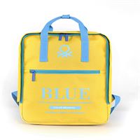 UNİTED COLORS OF BENETTON OKUL ÇANTASI 03814 SARI MAVİ ÇİFT BÖLMELİ 1