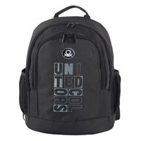 UNİTED COLORS OF BENETTON OKUL ÇANTASI 04300 SİYAH ÇİFT BÖLMELİ 5