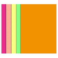 MCOLOR FON KARTONU 50x70 160 GR NEON 5 RENK 50 Lİ 1