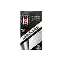 MYTHOS FUTBOLCU KARTLARI BEŞİKTAŞ 2024-25 SEZON KOLEKSİYON KARTLARI KARTON KUTU 12 KART 3+ 1