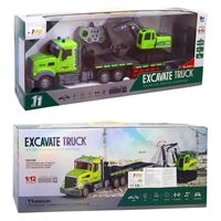 ASYA KUMANDALI TIR+İŞ MAKİNESİ QH9010 2.4 GHZ 11 CH 1:12 SCALE SESLİ IŞIKLI ŞARJLI 6+ 1