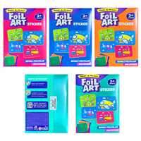 FOİL ART PEEL PRESS STİCKER RENKLİ FOLYOLAR METALİZE ÇIKARTMA SANATI 3+ 1