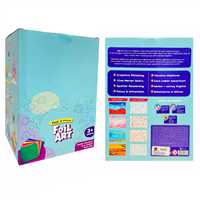 FOİL ART PEEL PRESS RENKLİ FOLYOLAR METALİZE ÇIKARTMA SANATI 24 LÜ 3+ 1