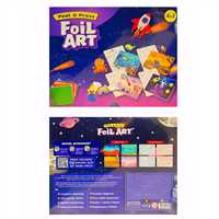 FOİL ART PEEL PRESS METALİZE ÇIKARTMA SANATI 4İN1 3+ 1