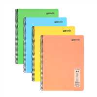 FLEX PASTEL DEFTER A4 PP KAPAK SPİRALLİ 72 YP DÜZ 12 Lİ MFXPA-A472-ÇZ 1