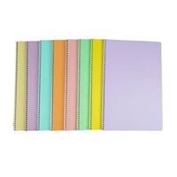 FLEX PASTEL DEFTER A4 PP KAPAK SPİRALLİ 40 YP KARELİ 12 Lİ MFXPA-A440-K 1