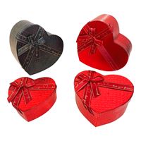 SEVER HOME HEDİYE KUTUSU SVR-ZH56581 DERİ KALP KIRMIZI-SİYAH 10 LU 1