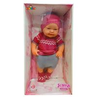 GALTOYS ŞEYMA BEBEK GLT1117 GÜLKURUSU TRİKO KIYAFETLİ 40 CM 3+ 1