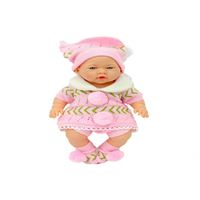GALTOYS AZRA BEBEK GLT1127-A GLT1127-B  PEMBE TRİKO KIYAFETLİ 40 CM 3+ 2