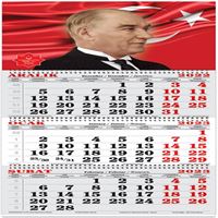 KESKİN DENİZCİ TAKVİMİ 2023 840401 SPİRALLİ JUMBO ATATÜRK-1 3 AYLIK 1