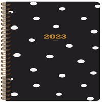 KESKİN AJANDA 2023 830041 8x16 SPİRALLİ KARTON KAPAK HAFTALIK SİYAH PUANTİYE 2