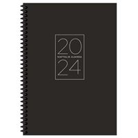 KESKİN AJANDA 2024 830621 17x24 SPİRALLİ SERT KAPAK 72 YP HAFTALIK SİYAH 1