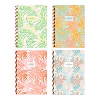 KESKİN NOT DEFTERİ LA PLUME LEAVES A6 SPİRALLİ KARTON KAPAK 50 YP ÇİZGİLİ 12 Lİ 385261-99 1