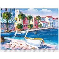 KESKİN DENİZCİ TAKVİMİ 2024 840429 SPİRALLİ JUMBO AKDENİZ 3 AYLIK 1