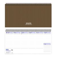 KESKİN MASA AJANDASI 2025 AJ-66 SPİRALLİ 16x33.5 HAFTALIK ÇİZGİLİ 600002-99 1