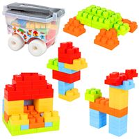 PİLSAN MASTER BLOCKS WİTH TROLLEY 03-575 BLOKLU TROLLEY 56 PARÇA 12M+ 1