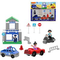 PİLSAN DOUBLE BLOCKS 03-613 POLİS TRAFİK KONTROL SETİ 3+ 1