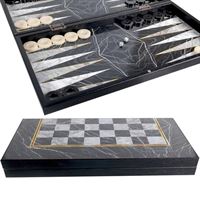 STAR TAVLA TAKIMI KLASİK MAT PROFİL SİYAH MERMER 1022078 12+ 1