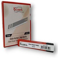 TİCON MAKET BIÇAĞI YEDEĞİ MİNİ 9 MM 100 LÜ 10776 1