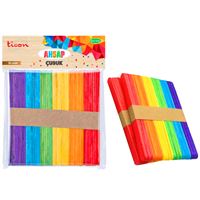 TİCON DİL ÇUBUĞU DAR RENKLİ 50 Lİ 24 PK 328586 1