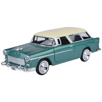 VARDEM SÜRTMELİ METAL ARABA 73248AC TİMELESS LEGENDS 1955 CHEVY BEL AİR NOMAD 1.24 3+ 2