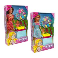 VARDEM GOOD GİRL 115167 AKSESUARLI BEŞİKLİ BEBEK 29 CM 3+ 1
