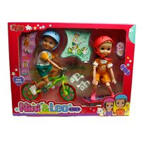 VARDEM NİNİ LEO 55856 KAYKAYLI BİSİKLETLİ BEBEK SET 3+ 1