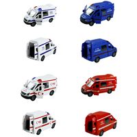 VARDEM SÜRTMELİ ACİL SERVİS ARAÇLARI JW567-023 1:32 4 MODEL 10 LU 3+ 1