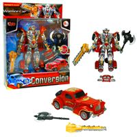 VARDEM WARRİOR CAR 668-1-2 DÖNÜŞEBİLEN ROBOT ARABA PİLLİ SESLİ IŞIKLI 3+ 3