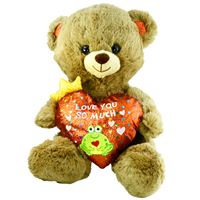 VARDEM PELÜŞ JH2323 KALPLİ AYI LOVE YOU SO MUCH 30 CM 1