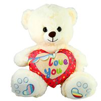VARDEM PELÜŞ JH2324 KALPLİ AYI LOVE YOU 30 CM 1