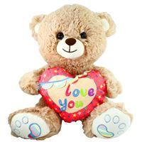 VARDEM PELÜŞ JH2324 KALPLİ AYI LOVE YOU 30 CM 3