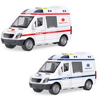 VARDEM SÜRTMELİ ARABA WY590E-F POLİS-AMBULANS 1:16 SESLİ IŞIKLI 3+ 2