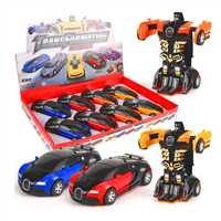 VARDEM SÜRTMELİ ROBOTA DÖNÜŞEN ARABA 2016-5 BUGATTİ ÇARP DÖNÜŞ 4 RENK 8 Lİ 3+ 1